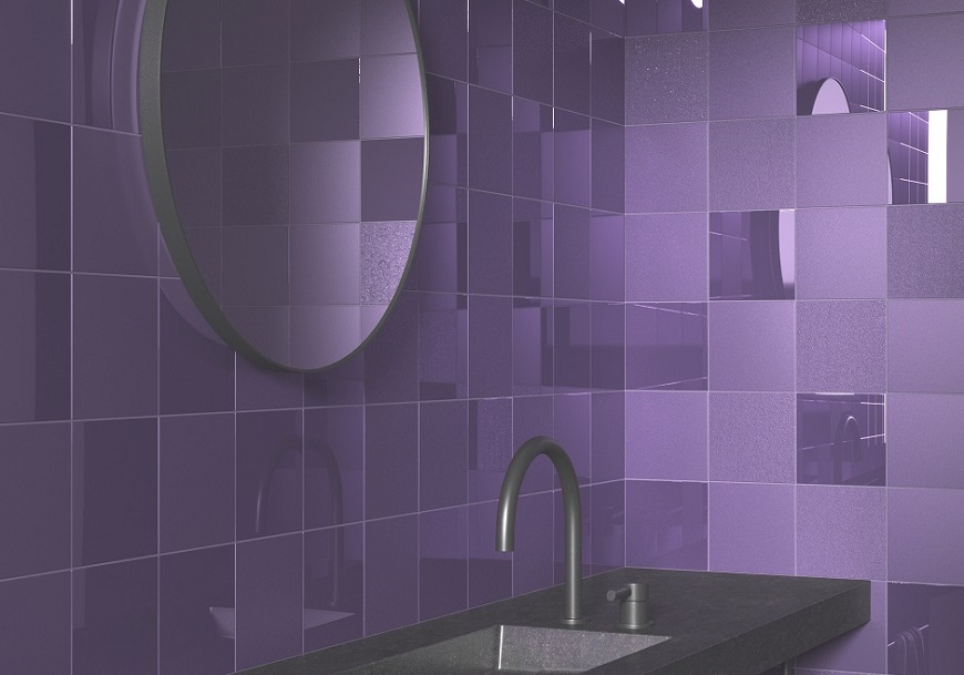 Azulejos violeta para todos los interiores | INTHETILE