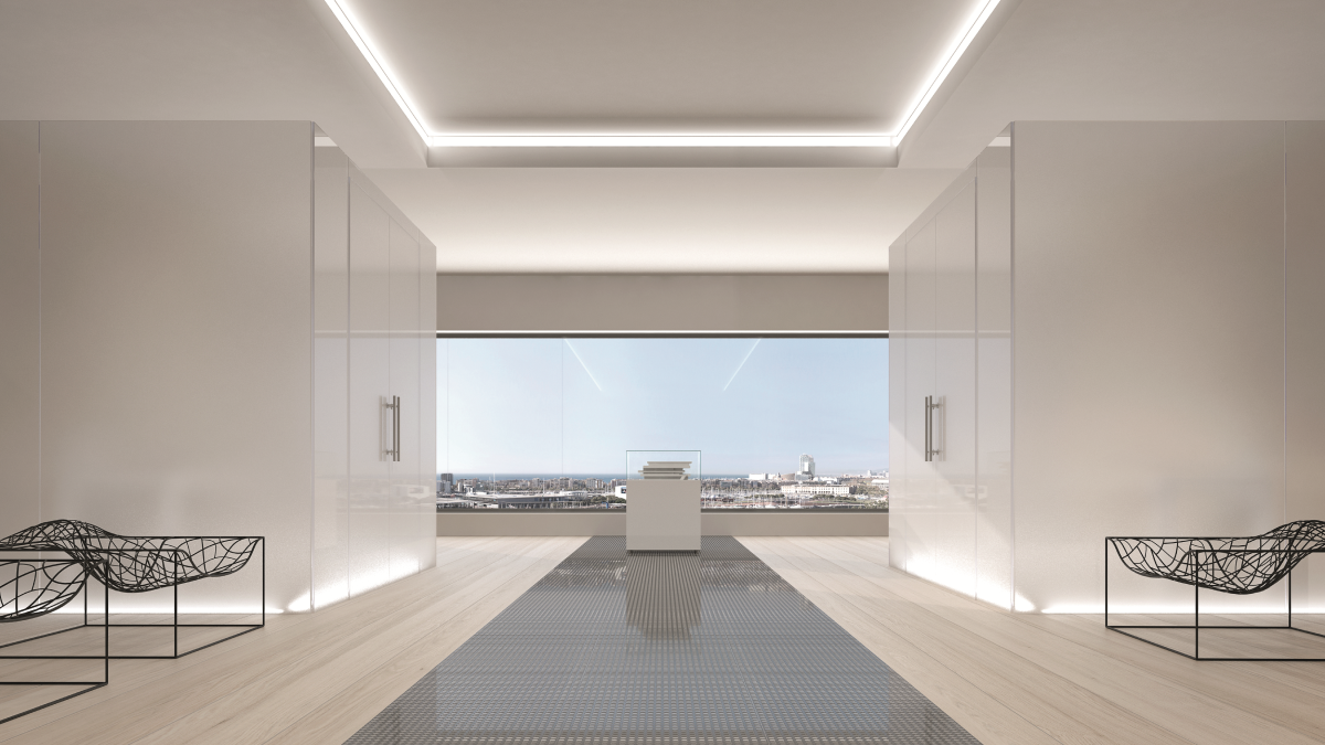 Aplicación de la colección 2 Dot Silver para espacio híbrido